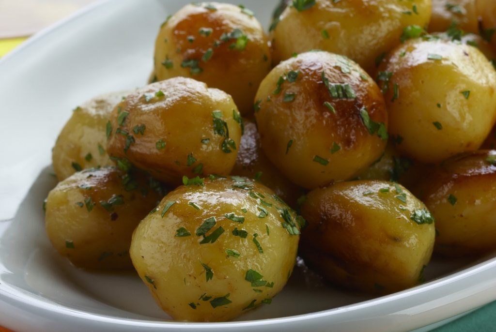 Foto de batatas douradas