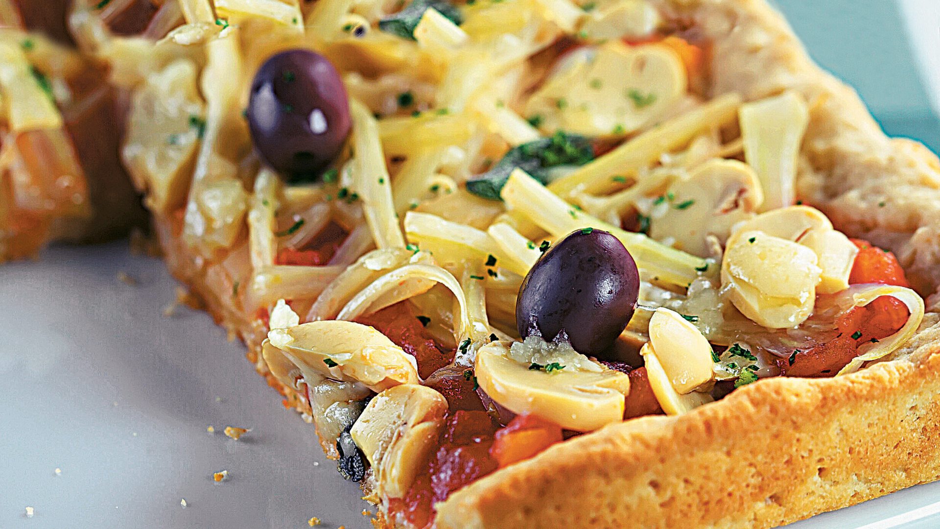 Pizza rápida de hortaliças