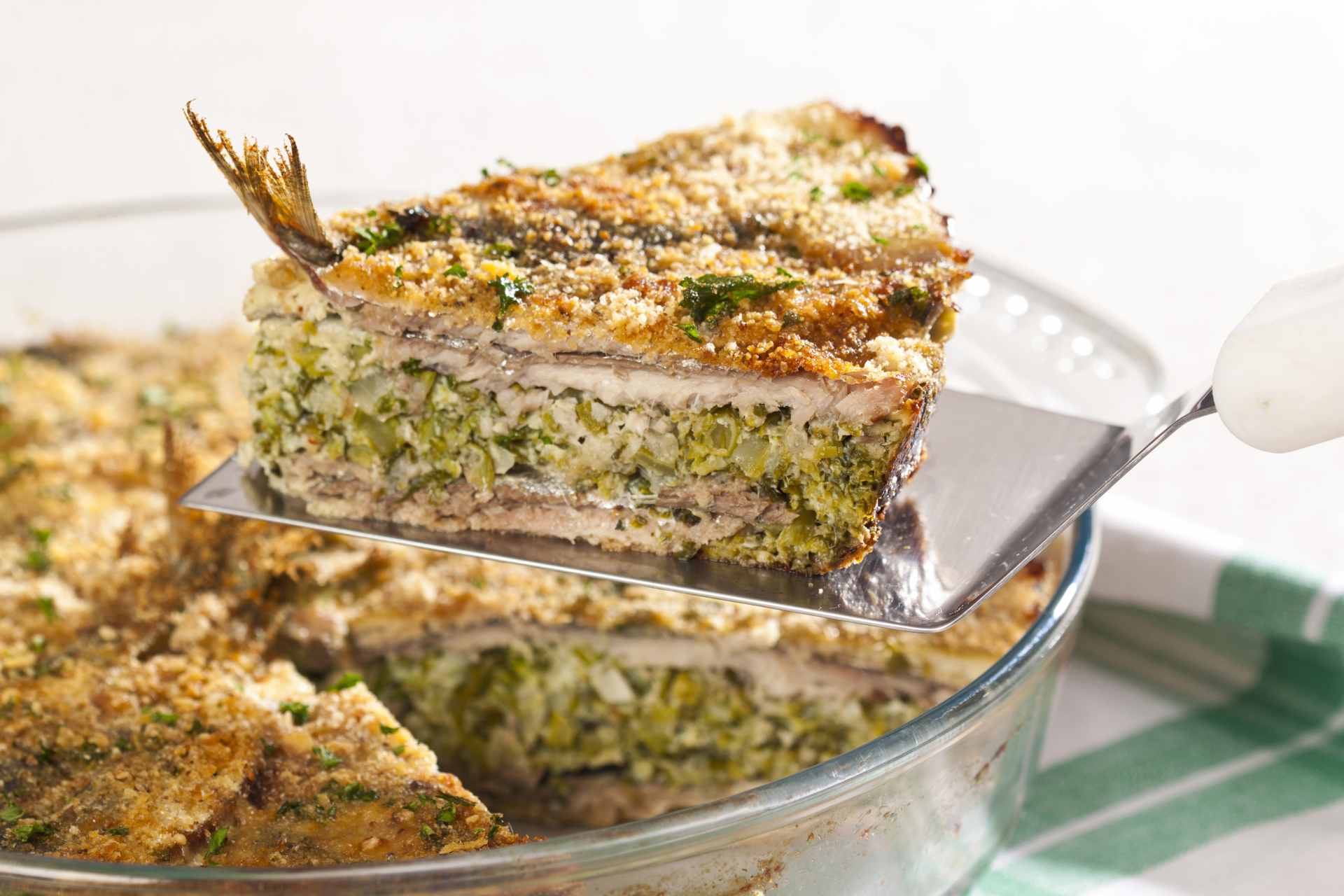 Foto de Torta prática de sardinha com brócolis e queijo