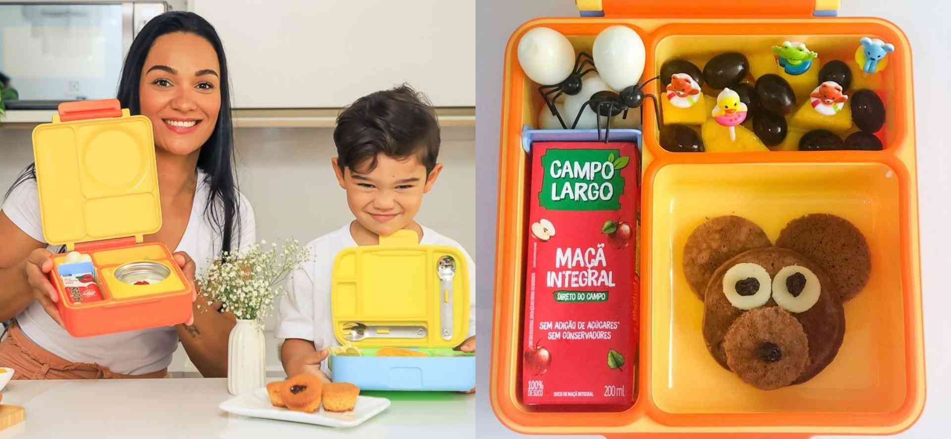 Lancheiras divertidas: uma maneira saudável e criativa de incentivar a alimentação infantil. - Foto: Arquivo pessoal
